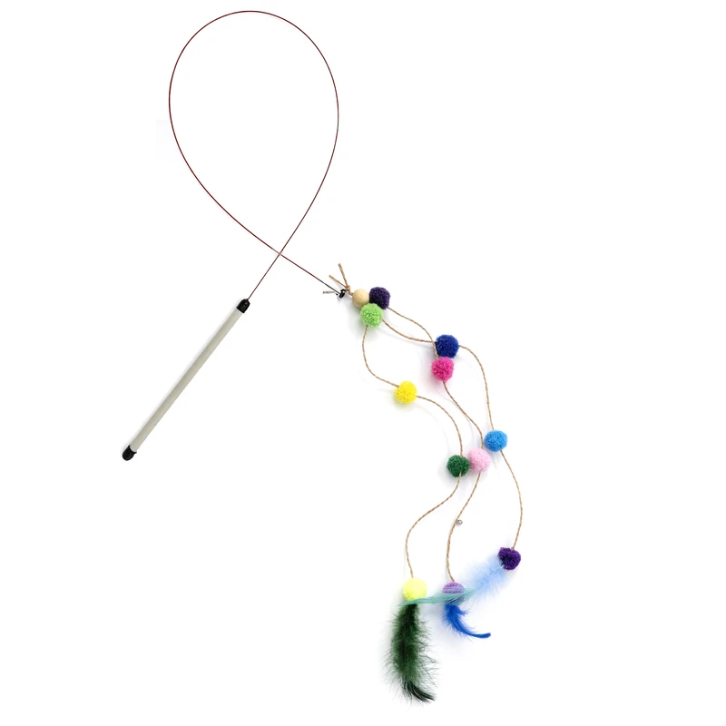 چوب بازی گربه تادو مدل فنری طرح طاووس